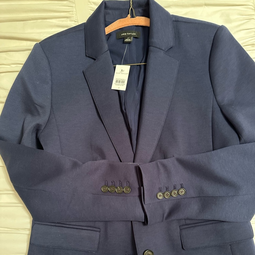Ponte blue Ann Taylor blazer.  Never worn.
